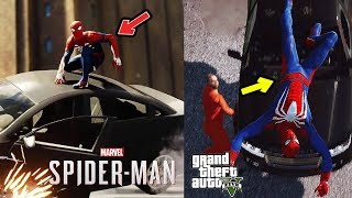 Recreating SpiderMan PS4 Moves in GTA 5 [upl. by Marve]