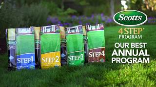 How to Get a Great Lawn with Scotts® 4STEP® Program  Our Best Annual Program for Your Lawn [upl. by Eldwon]