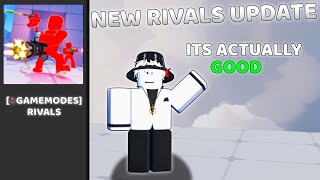 The new update is actually GOOD  Roblox Rivals [upl. by Adnarrim25]