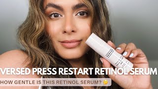 VERSED Press Restart Gentle Retinol Serum Review  Nadia Vega [upl. by Nilekcaj]