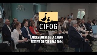 Lancement de la saison festive du Foie Gras 2024  Déjeuner du Cercle des Amoureux du Foie Gras [upl. by Pinkham]