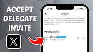 How to Accept Delegate Invites on X Twitter [upl. by Blount]