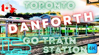 🚉 DANFORTH GO STATION 🇨🇦 – TORONTO ONTARIO CANADA – 4K WALK [upl. by Lesslie]