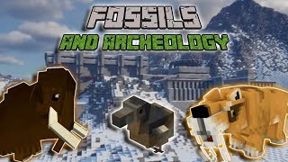 🦕FOSSILS AND ARCHEOLOGY🦴 MOD MINECRAFT 1182 ACTUALIZADO💛 [upl. by Bonny101]