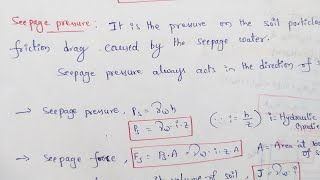 Seepage Pressure  Soil Seepage Pressure [upl. by Ymme]