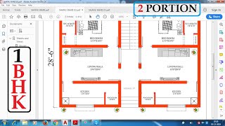 30X40 East Facing Plan 2 PORTION for Rent Purpose [upl. by Eseerahs]