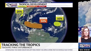 Tropics Update Still Tracking Multiple Disturbances In The Atlantic [upl. by Anneyehc]