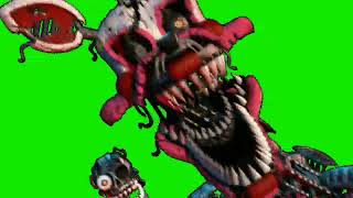 Nightmare Mangle Jumpscare Ucn Green Screen [upl. by Eanej]