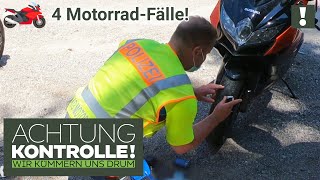 🏍️ Wo ist das PROFIL Motorradreifen sind BLANK 🏍️ 4 MotorradFälle Kabel Eins Achtung Kontrolle [upl. by Davies]