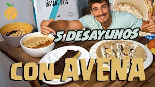 5 IDEAS PARA COMER AVENA  Recetas saludables para perder peso [upl. by Rialcnis]