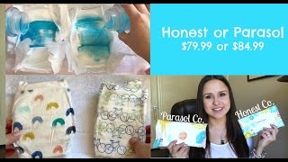 Free Diapers Trial  Honest Co amp Parasol Co Bundles  Comparison [upl. by Eeloj167]