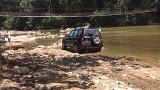 Freelander Td4 Off Road By A River [upl. by Gnes]