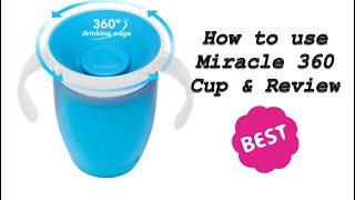 Munchkin 360 Sippy Cup Review and How to use [upl. by Aseek]