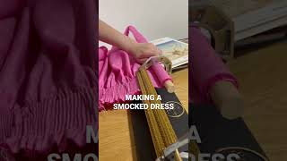 Sewing Technique  SMOCKING  dressmaking smockeddress [upl. by Stambaugh]