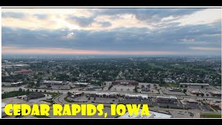 A brief Aerial view of Cedar Rapids Iowa aerialvideo aerial views cedarrapids iowa [upl. by Frederique]