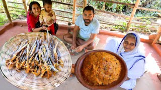 লইট্টা শুটকি ভর্তা সঙ্গে খুদের ভাত  Famous Dry Lote fish vorta and Bengali famous Khud Vat recipe [upl. by Essile348]