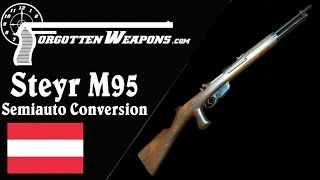 Steyr M95 StraightPull Semiauto Conversion [upl. by Casavant575]