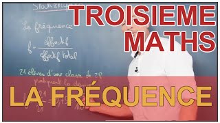 La fréquence  Statistiques  Maths 3e  Les Bons Profs [upl. by Emmeram]