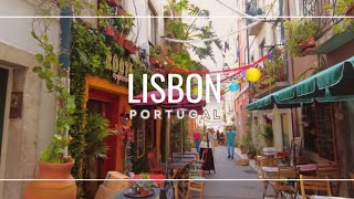 Lisbon PORTUGAL  Lisbon Walking Tour from Green Street to Pink Street [upl. by Thisbee112]