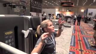 PTA Global Technogym Kinesis Stations Overhead Press [upl. by Ynaiffit]