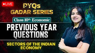 CBSE Class 10  Last 5 Years PYQs Class 10  Economics Sectors of the Indian Economy By Ujjvala Mam [upl. by Finny]