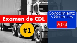 Examen de CDL 2024 Conocimientos Generales en Español Gratis parte1 [upl. by Nagol]