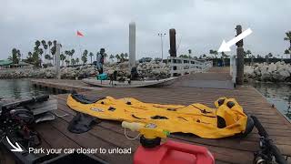 How I launch my Scout 365 inflatable boat in Redondo beach [upl. by Atnad]