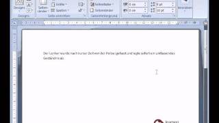 Microsoft Word Tutorial Deutsch Silbentrennung [upl. by Alenas321]