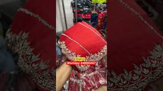 Red colour jimmy choo hand work saree youtubeshorts viralshorts [upl. by Columbyne691]