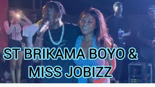 ST BRIKAMA BOYO ON STAGE WITH MISS JOBIZZ AT THE TOBASKI SPECIAL SHOW IN BRIKAMA [upl. by Nyhagen]