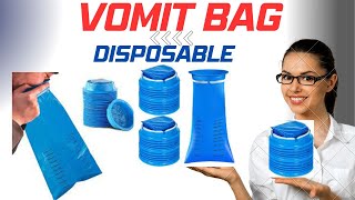 vomit bagsEmesis Disposable Blue Vomit BagsLeakproof For Travel Uber Motion Sickness [upl. by Miyasawa868]