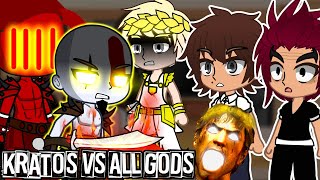 BAKI REACT Kratos vs All Gods  GOW  Gacha Life Club [upl. by Greg]