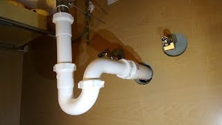 How to Plumb a Drain  Sink Drain Pipes [upl. by Arrek918]