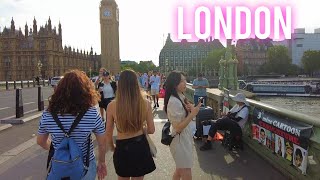 London Summer Walk ☀️ SOUTH BANK  Central London Walking Tour 🇬🇧 4K [upl. by Burkhart]