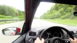 Polo 6C GTI 18 TSI DSG top speed german autobahn [upl. by Tran]