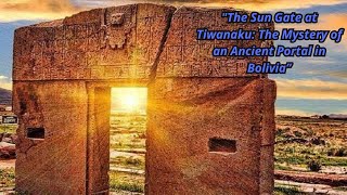 The Sun Gate of ¡TIWANAKU The Mystery of an Ancient Portal in BOLIVIA [upl. by Omland972]