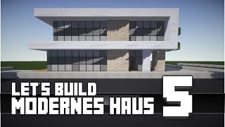 Minecraft  modernes Haus Bauen 5 TutorialAnleitung HD [upl. by Nylarej305]