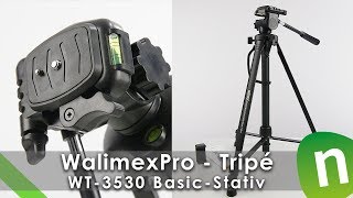 UNBOXING  Walimex Pro Tripé básico completo WT3530  Preto [upl. by Welch]