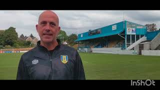 Mark Fretwell talks after the 10 win over Sheffield City [upl. by Aneel]