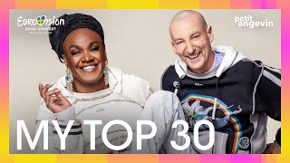 EUROVISION 2024 • MY TOP 30 NEW 🇦🇺 [upl. by Anastice]