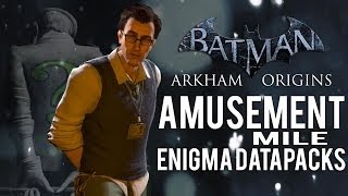 Batman Arkham Origins  Amusement Mile  All Enigma Datapacks  Extortion Files Locations [upl. by Brittany]