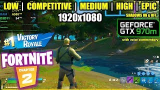 GTX 970M  Fortnite Chapter 2  Season 11  1080p All Settings [upl. by Esinal967]