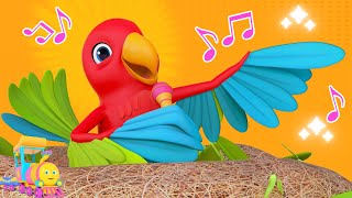 Main Tota Lal Rang Ka मैं तोता मैं तोता Kindergarten Rhymes by Huffy Puffy Train [upl. by Malvino]