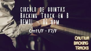 Círculo de Quintas Backing Track en Bb  85 bpm [upl. by Ik204]