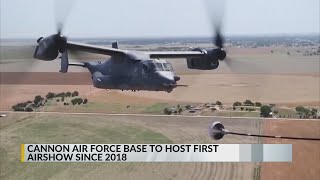 Cannon Air Force Base hosting first airshow since 2018 [upl. by Omrellug]