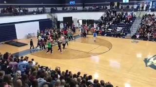 20181219CCHS CHEER CHRISTMAS ASSEMBLY ROUTINE [upl. by Garretson512]