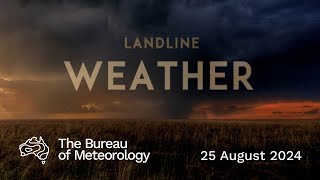 Weekly weather from the Bureau of Meteorology Sunday 25 August 2024 [upl. by Tnarg]