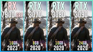 RX 7900 GRE vs RTX 3070 vs RTX 3080 vs RTX 3090  Test in 25 Games [upl. by Judsen]