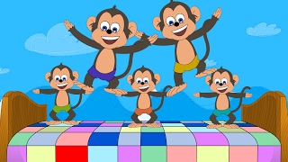 Five Little Monkeys  Nursery Rhymes  Kids Songs  Children Rhymes  Toddler Videos [upl. by Cuhp]