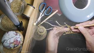 How​ to​ haute couture making​ Grace​ Panisara​ making​ gown​ for​ doll​ dolls​ couture​ howto [upl. by Shelba444]